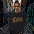 Women’s Graffiti Fleece Sweatshirt – Gold Scriptkonz | Hip - Hop Streetwear Sweatshirt - Stykonz Graffiti Streetwear